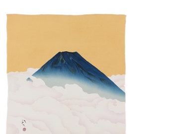 Furoshiki-Meisterwerk Furoshiki Ryuko Kawabata Mt. Fuji-Seide