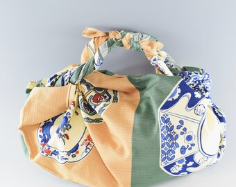 Furoshiki (Furoshiki), Furoshiki de Algodão, Ferramentas de Artesanato Popular, Folheto de Artesanato Popular, Coleção de Artesanato Popular, 105cm, Algodão, Embalagem para Presente, Presente