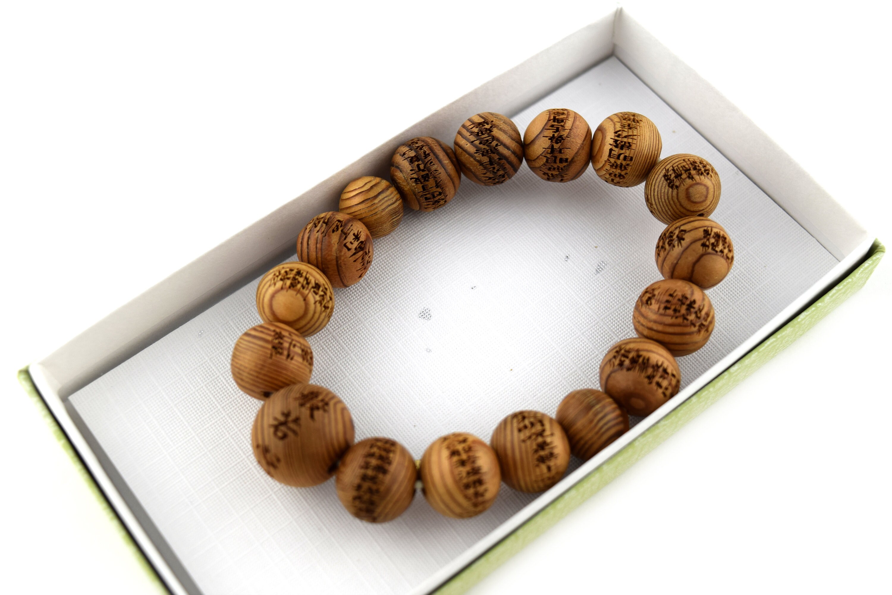 屋久杉 般若心経彫入り 7mm/10mm/12mm ウッド 腕輪 ブレスレット