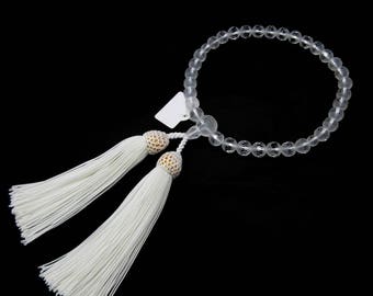 霧水晶雫カット 数珠 念珠 腕輪 ブレスレット 京都 JUA36 - Etsy 日本