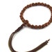 Bracciale Tsuge Wood Skull Giappone Juzu - Bracciale Nero Con Perline In Legno A Forma Di Teschio, Stile Rosario Buddista, Fatto A Kyoto (UDA17)