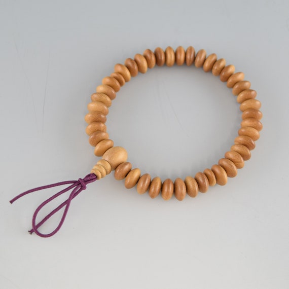 8mm インド白檀 そろばん玉 ウッド 腕輪 ブレスレット 数珠 京都