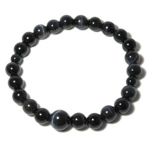 Blue Tiger Eye 8mm Beads Bracelet Gift Japanese Juzu Prayer beads Asian Rosary Jewel Handmade in Kyoto Bracelet for men gift