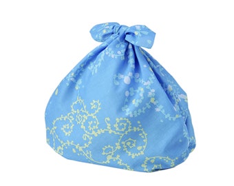 Furoshiki Japanese Traditional Fabric Wrapping PATIO Colorful Snow Flower Gift Wrap Reusable Bento Bag Handmade in Kyoto