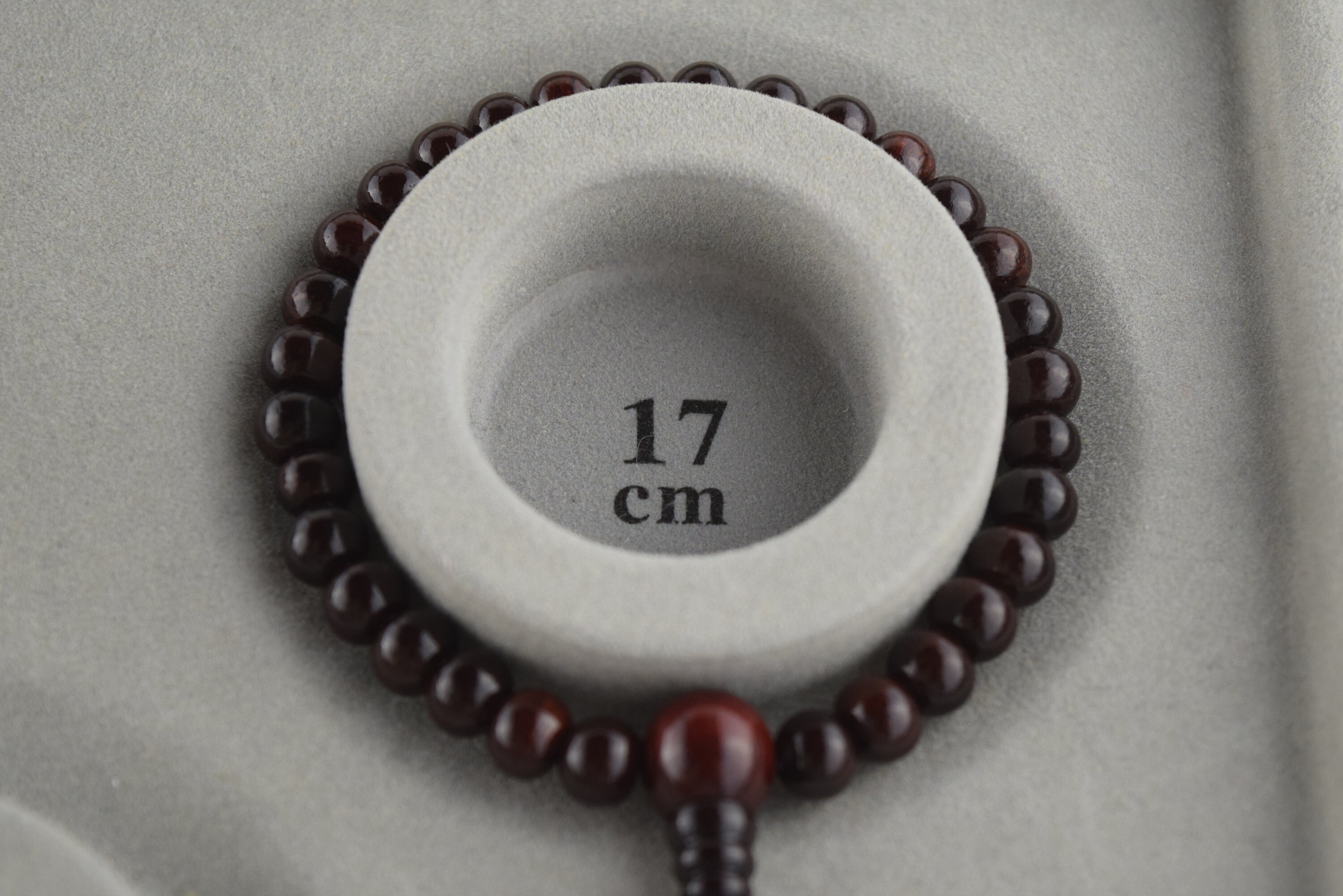 Japanese Boxwood (Tsuge) Skull Men's Wood Bracelet - Juzu Buddhist Prayer Beads, Handmade In Kyoto