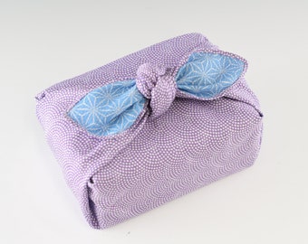 Japanese Furoshiki Cotton Fabric Wrapping Cloth 50cm/90cm/105cm/128cm Handmade Gift, Kyoto Souvenir Reversible Japanese tradition pattern