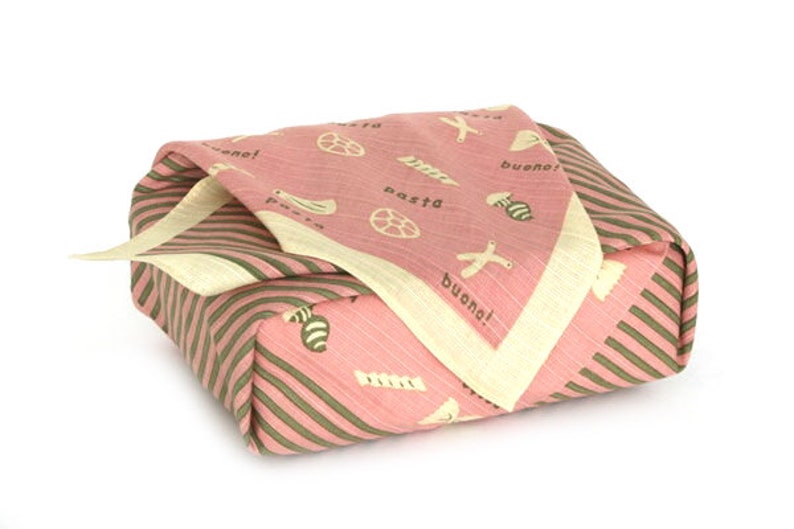 50cm Furoshiki Japanese Traditional Cotton Fabric Wrapping Bento Bag Cute Pattern Kyoto Handmade Furoshiki Wrapping Cloth Handmade image 2