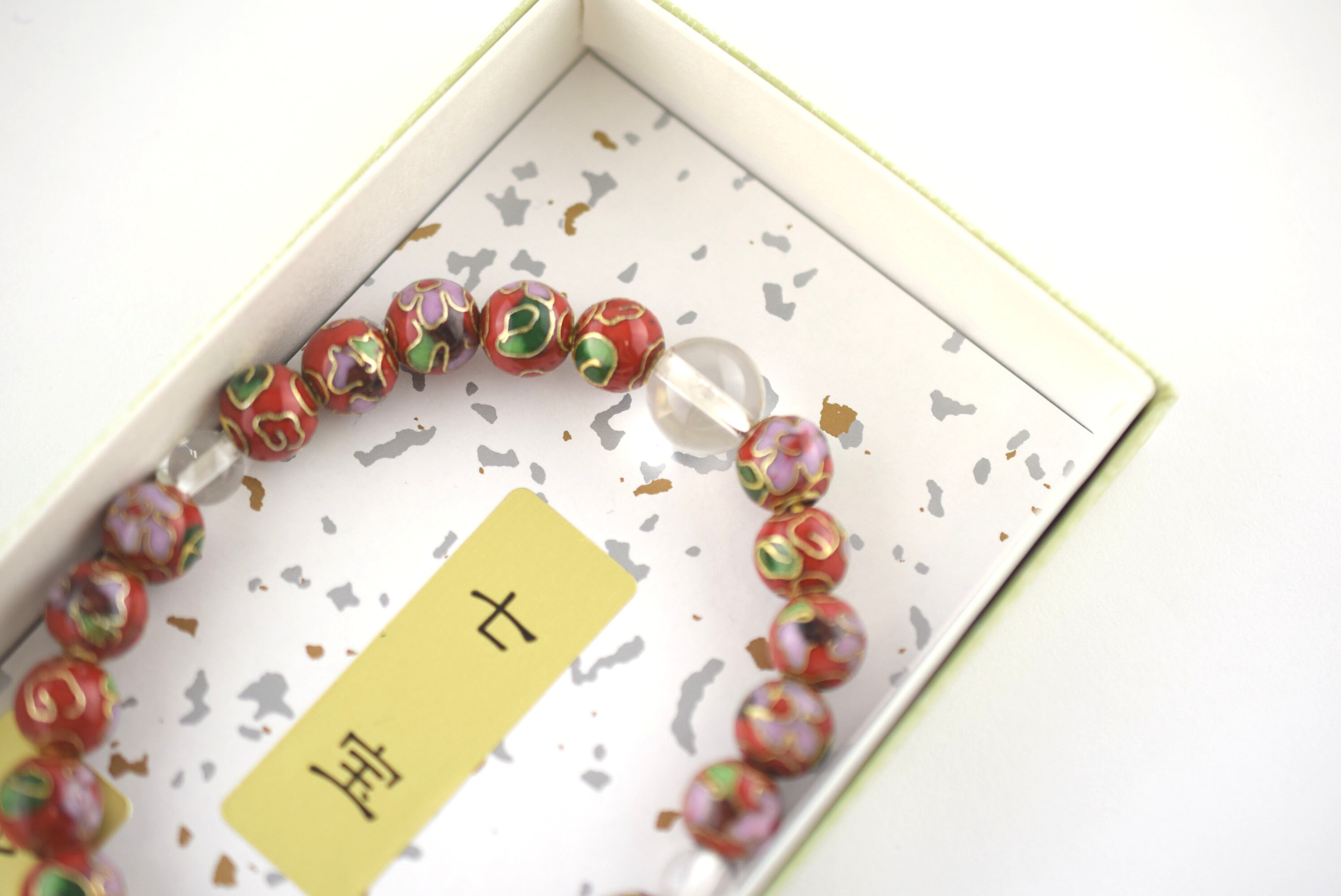 Japan Handmade cloisonné enamel beads & Clear Crystal beads Etsy