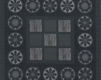 Furoshiki, furoshiki coton grand format, motif lotus kasuri rayé, Kyoto, 100% coton, 105 cm de large