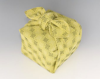 Furoshiki, Tatewaku Rhishi Sashiko, Furoshiki tinto in filo, 100% cotone, 60 cm, 120 cm, Furoshiki, Involucro per il pranzo