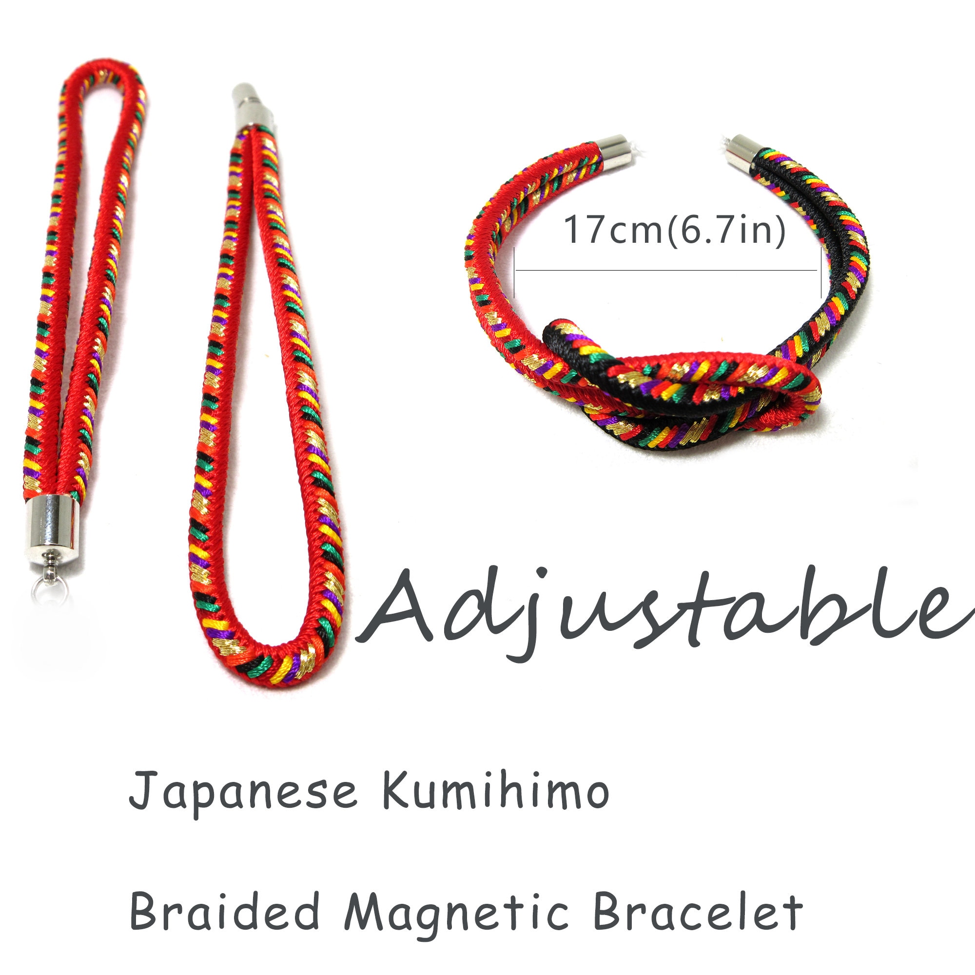9colors Japanese Kumihimo Braided Bracelet for Men&Women Etsy