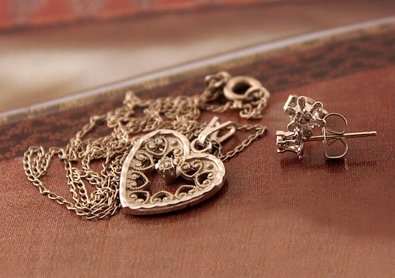 Krementz heart necklace sale