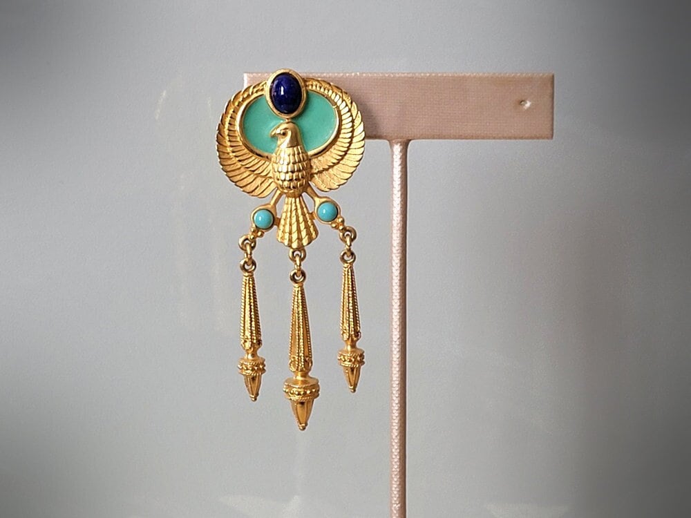 Cleopatra Gemstone Fringe Earring Kit - Gold and Ruby Sapphire – Goody Beads