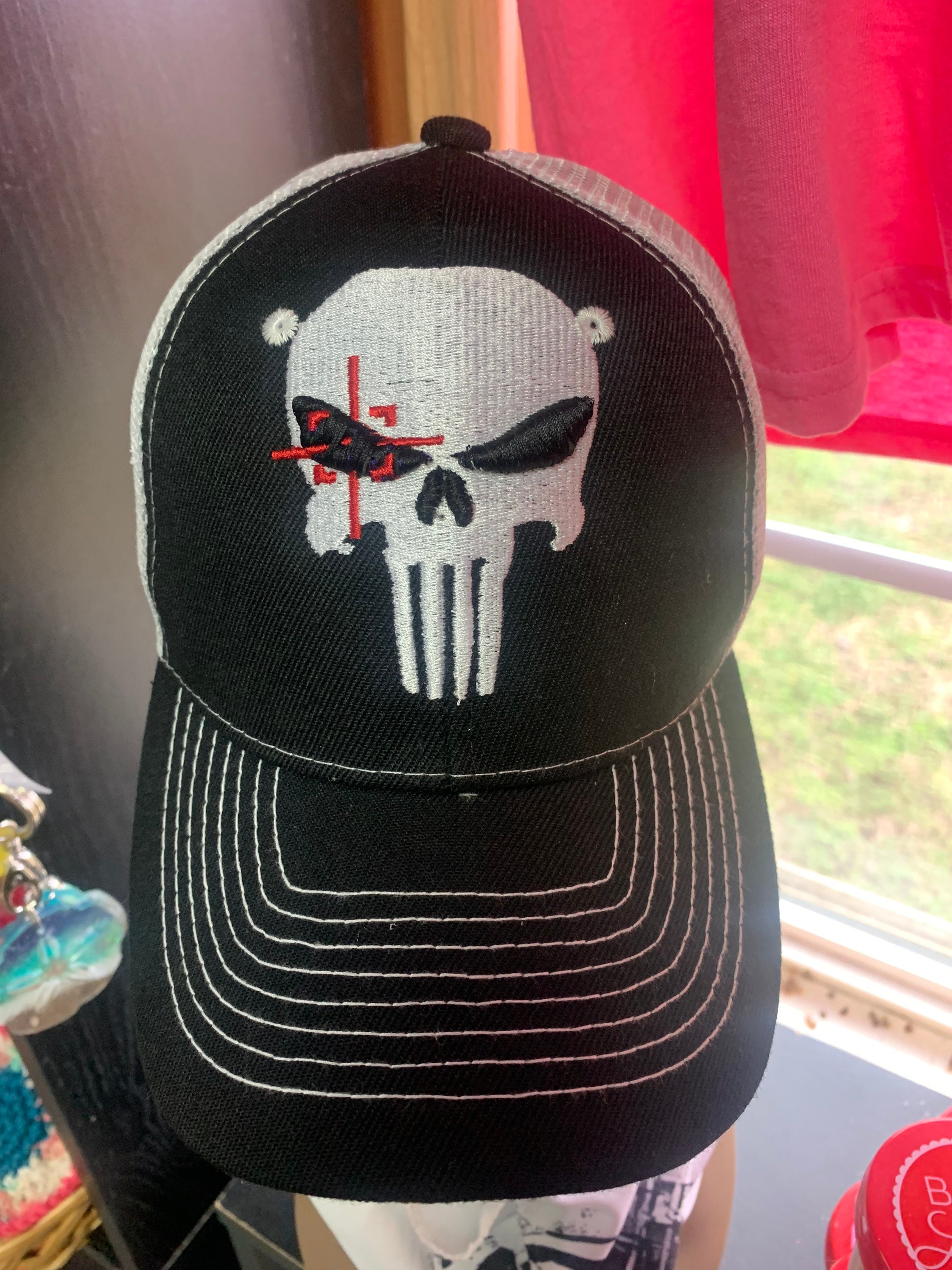 3D Punisher Design Trucker Cap Chris 