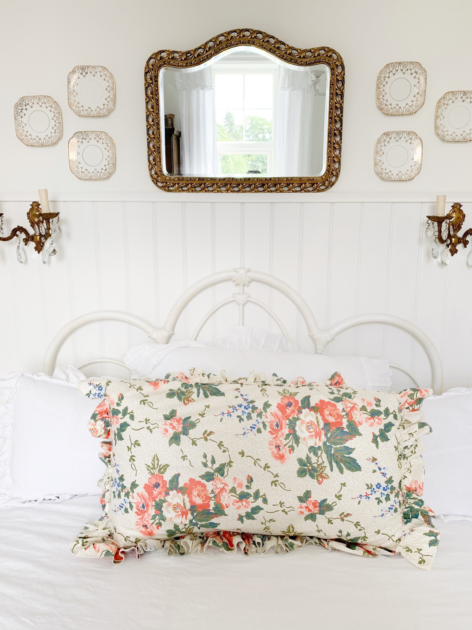 Vintage Floral Pillowcases made with Sanderson Fabric Etsy