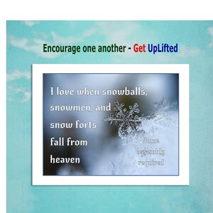 Love Snow printable for your foyer, den, or living room winter decor. 2 designs are included with your purchase.