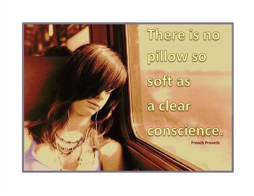Quote No Pillow so Soft as a Clear Conscience Printable Etsy