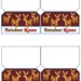 Reindeer Noses Bag Topper Printable for a 4 Inch Craft Bag. - Etsy