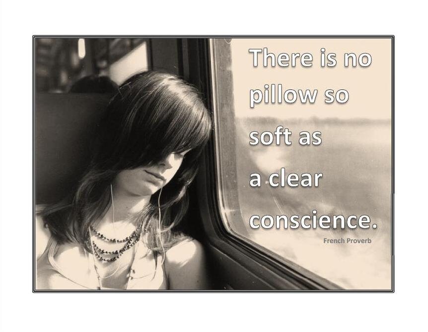 Quote No Pillow so Soft as a Clear Conscience Printable Etsy