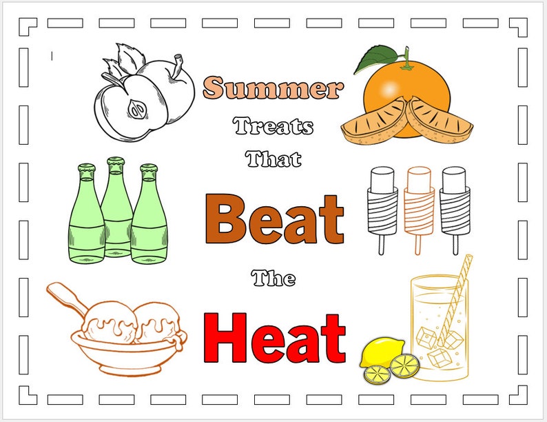 3 Summer Coloring Pages - Printables for Kids and Adults for Enjoyment ...