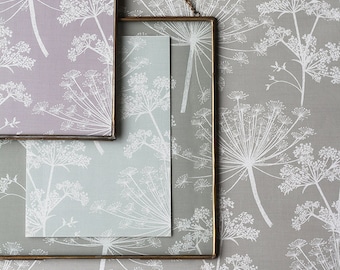 Cow Parsley Seeds Floral Wallpaper A4 Sample, Cow Parsley Home Decor, Dandelion Print Wall Art, Living Room Decor, Modern Wallpaper