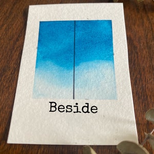 Beside. Handmade, ecological and non-toxic watercolors.