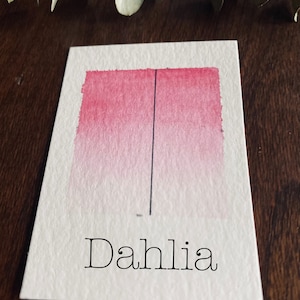 Dahlia. Handmade, ecological and non-toxic watercolors.