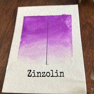 Zinzolin. Handmade, ecological and non-toxic watercolors.