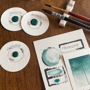 Single samples. Handmade watercolor