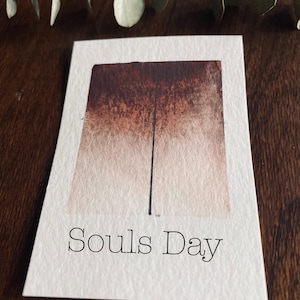 Souls Day. Handmade, ecological and non-toxic watercolors.
