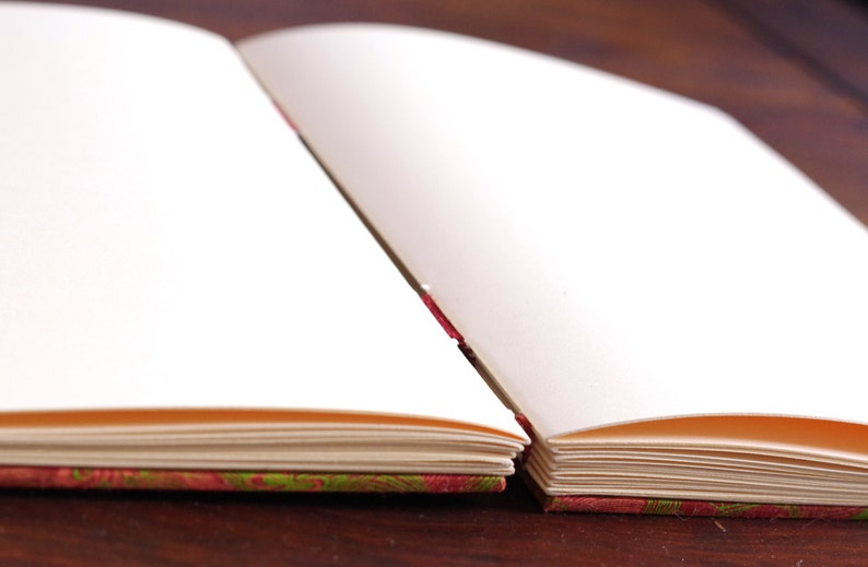 Multicolored A5 notebook, 160-page diary, made with ivory or kraft paper image 5