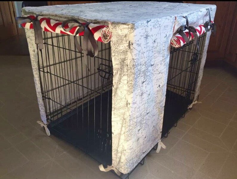 Customized Dog Crate Cover two door Etsy