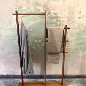 New! Valet Stand for him/ her - stummer diener für Sie/ Ihr - Herrendiener - Stummer Diener Holz - Kleiderständer