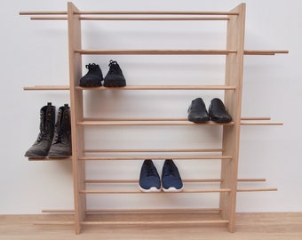 The Family - Shoe Rack, Schuhregal Holz, Schuhschrank, Schuhbank, Shoe Shelf, Shoe Rack White, Shoe Storage, Schuhregal Schmall