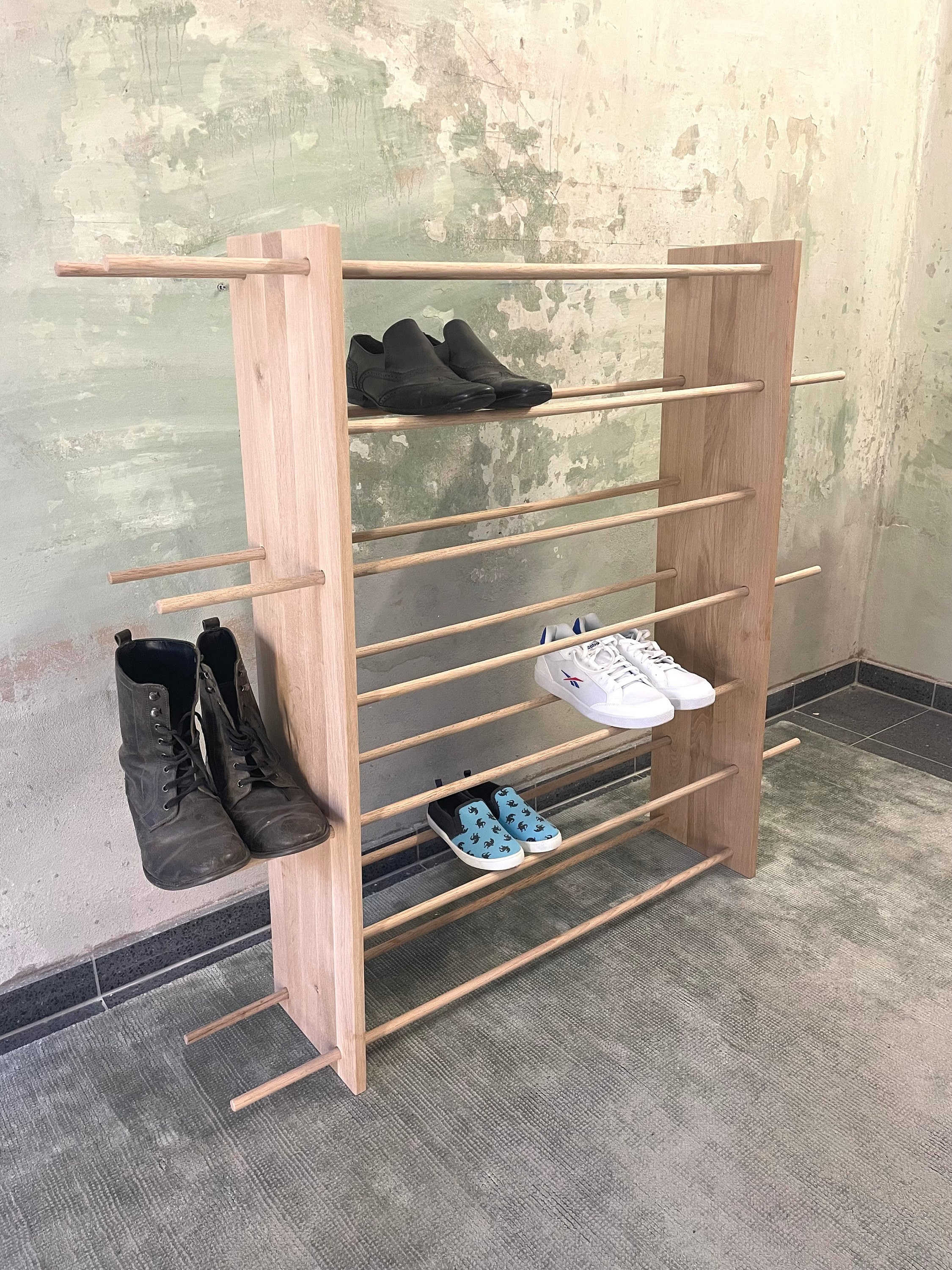 The Family Shoe Rack Schuhregal Holz Schuhschrank Schuhbank Shoe Shelf Shoe Rack White Shoe Storage Schuhregal Schmall Etsy