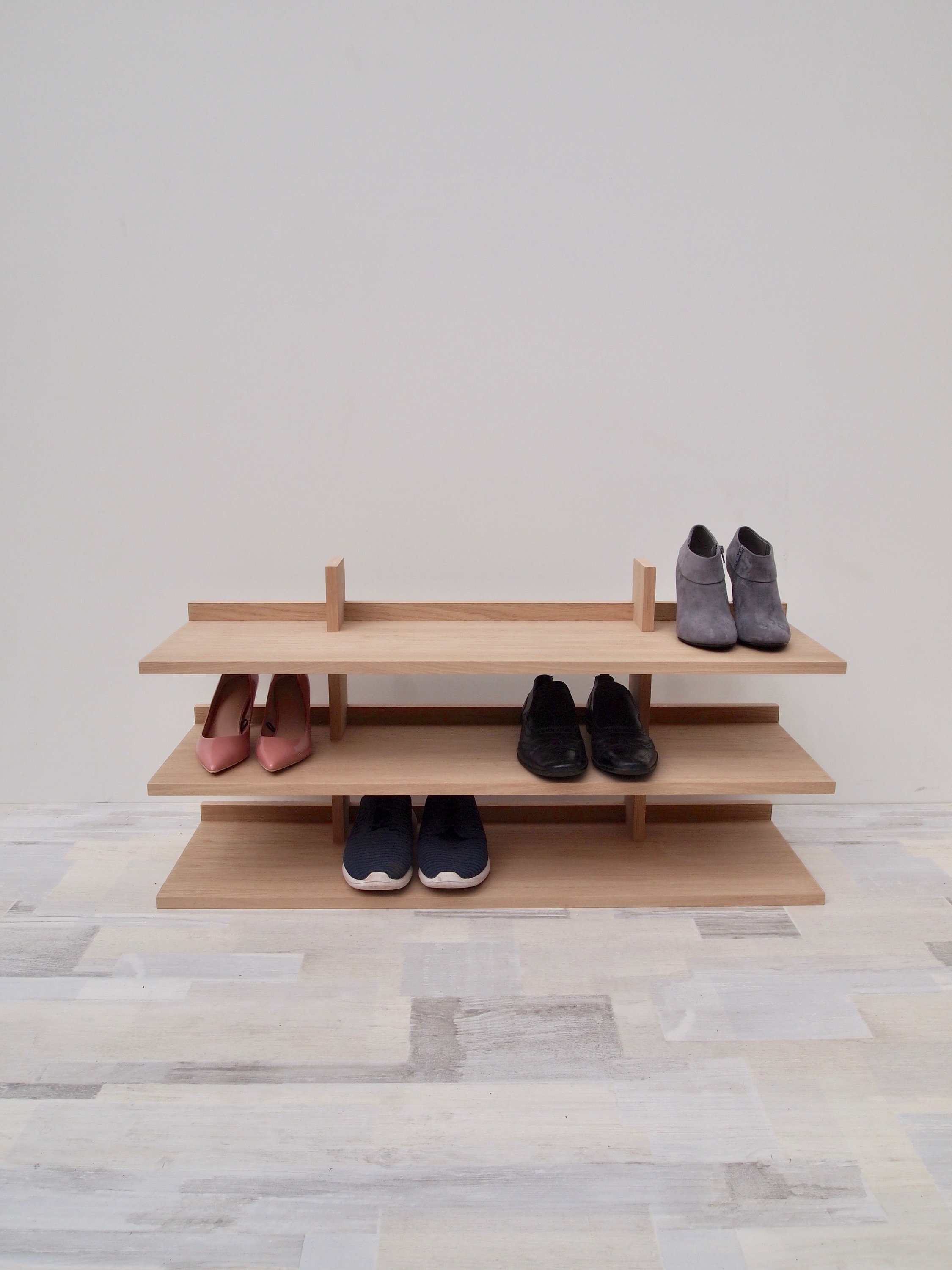 Der Japaner Eiche Schuhregal Eichen Schuhständer | Etsy