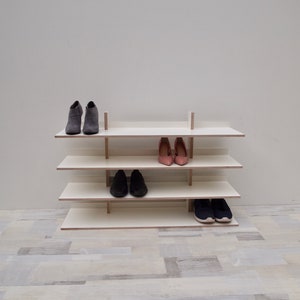 The Japanese - Shoe Stand, Schuhregal, Weiss White, Black schwarz, Shoe Rack, Schühstand, Shoe Storage, Up to 6 levels!