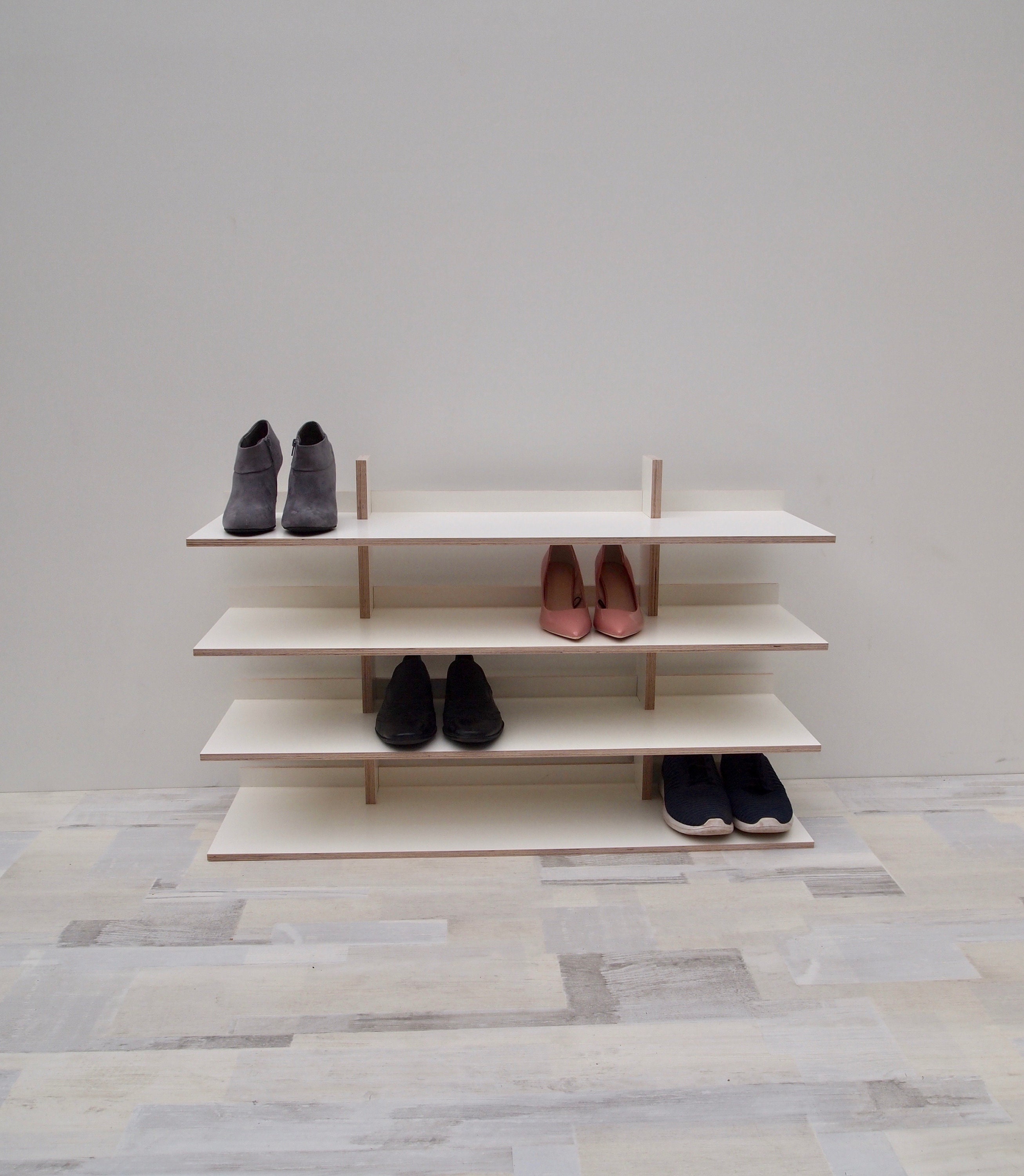 The Japanese Eiche Schuhregal, Oak Shoe Stand, Oak Shoe Rack, Shoe Storage,  Schuhregal , Shoe Shelf up to 6 Levels 