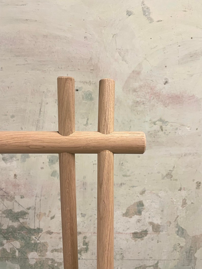 Minimalist Oak Clothes Rack - Criss Cross Design - Etsy