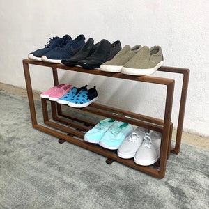 Schuhregal - Minimal - Schuhregal - Schuhständer - Designer - Schuhaufbewahrung - Schuhregal für Familie und Kinder