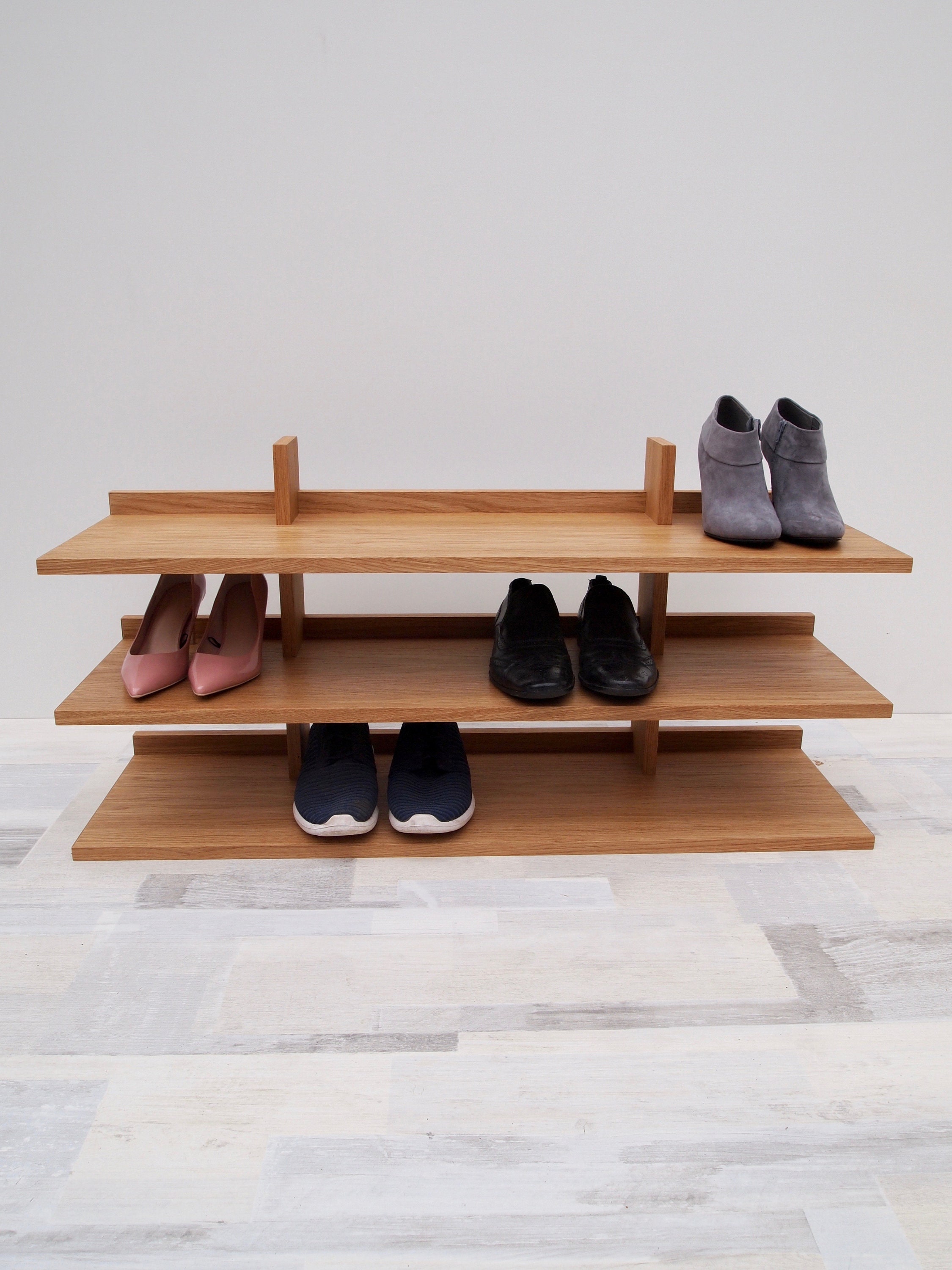 Der Japaner Eiche Schuhregal Eichen Schuhständer | Etsy