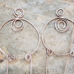 Celtic Copper Plant Support Artisan Handforged