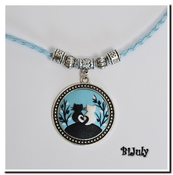 Handmade Pendant Lovely Cats Necklace Jewelry Necklace Etsy