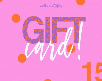 gift card for 15 euro for minttuminttu Shop