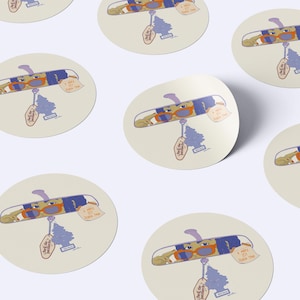 Sticker "Feministischer Kampftag!" -  feministischer Aufkleber - queer art sticker - fight for equality - vegane Sticker - S-R-109