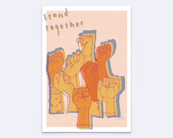 art print "stand together"