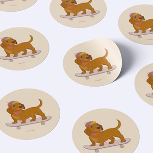 Sticker "good boy" -  lustiger Aufkleber - Dackel sticker - skate dog sticker - vegane Sticker - S-R-110