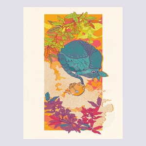 Kunstdrukset "Armadillo Friends" - Gordeldierposter - Grappige dierenposter - D-A5/A4/A3-163-164