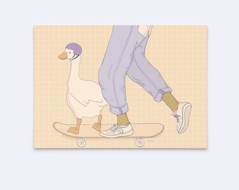 art print "skating around"