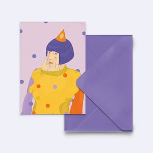 Cartão de felicitações "não me diga para sorrir" - cartão feminista - não significa não - cartão postal com envelope roxo - PK-A6-109